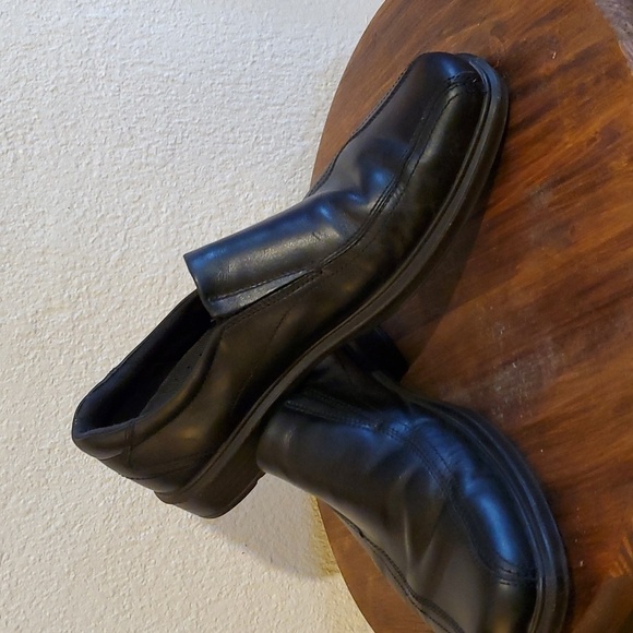 Ecco- Mens Black Leather Slip On Loafers Dress Shoes Comfort New! Sz.13 main image 11